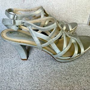 Silver Naturalizer high heels. Never worn